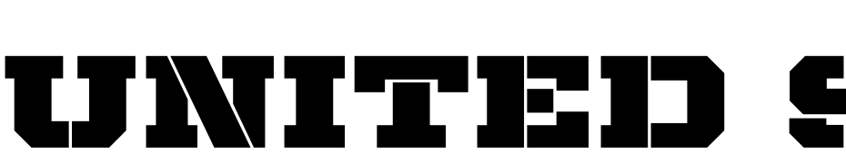 United Serif Semi Ext Stencil cкачати шрифт безкоштовно